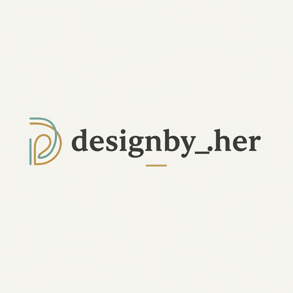 AI Design for my id name is designby_.her and i want to a logo just like professional