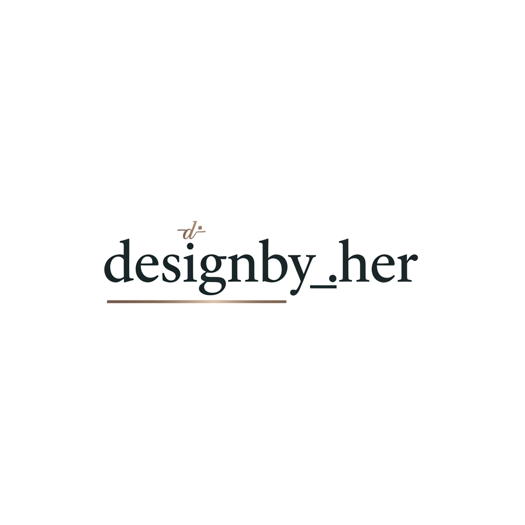 AI Design for my id name is designby_.her and i want to a logo just like professional