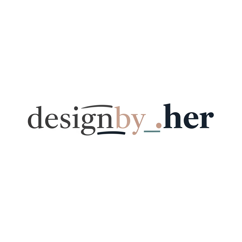 AI Design for my id name is designby_.her and i want to a logo just like professional