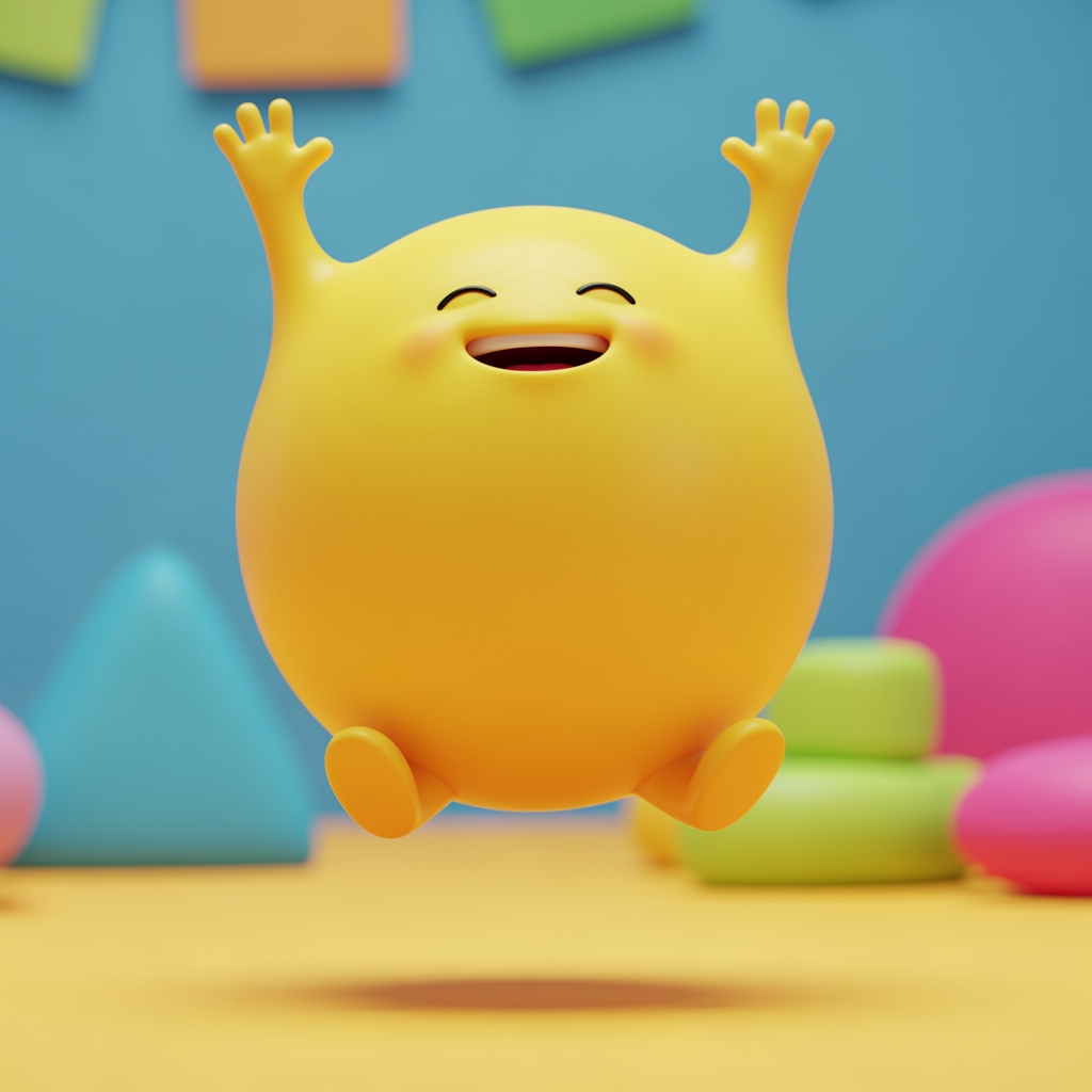 AI Design for Gol Mol Gubbu — Playful bouncing Ball
Aik phooli hui, elastic ball jis ke chote mote haath pair hain. Agar wo khush hota hai to wo high bounce karta hai; agar thoda sad hota hai to slow roll karta hai — ye automatic emotions sikhata hai. Gol Mol Gubbu — Playful bouncing Ball
Aik phooli hui, elastic ball jis ke chote mote haath pair hain. Agar wo khush hota hai to wo high bounce karta hai; agar thoda sad hota hai to slow roll karta hai — ye automatic emotions sikhata hai.