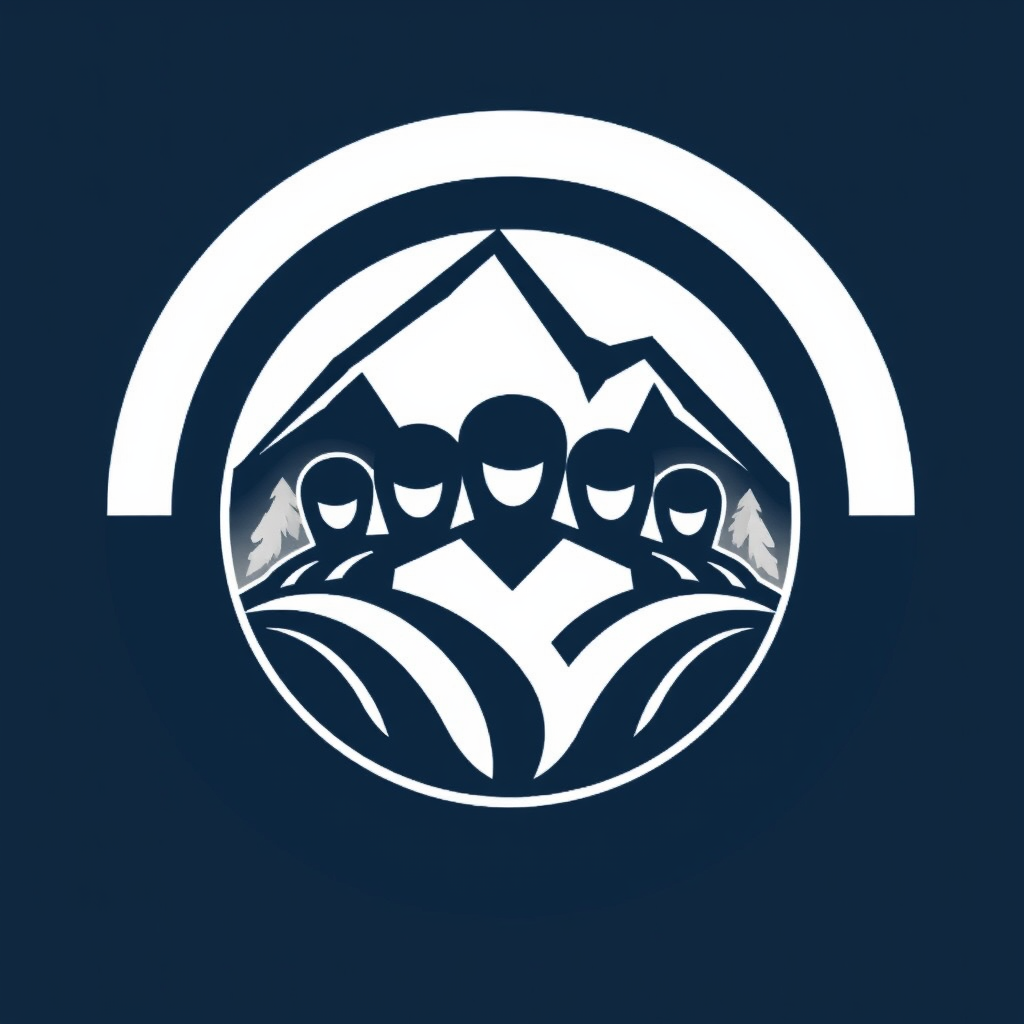 AI Design for I want a logo on that photo, what should it look like? It should be in a round shape. It should look like a team.