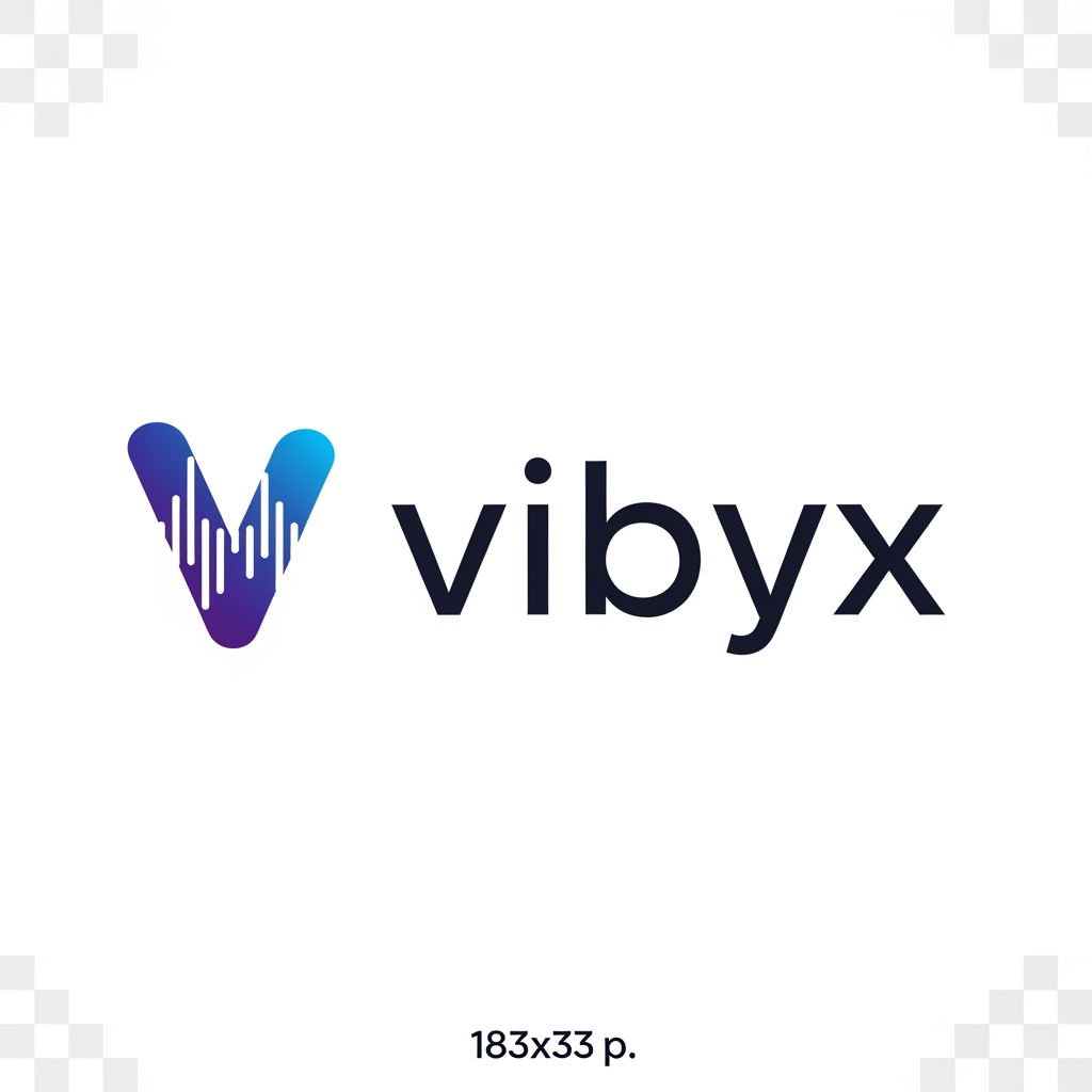 AI Design for برای سایتم لوگو استارت اپی خفن بساز
سایت موزیک vibyx
183x33 در سایز
آیکون سمت چپ نوشته روبروش
بدون بکگراند