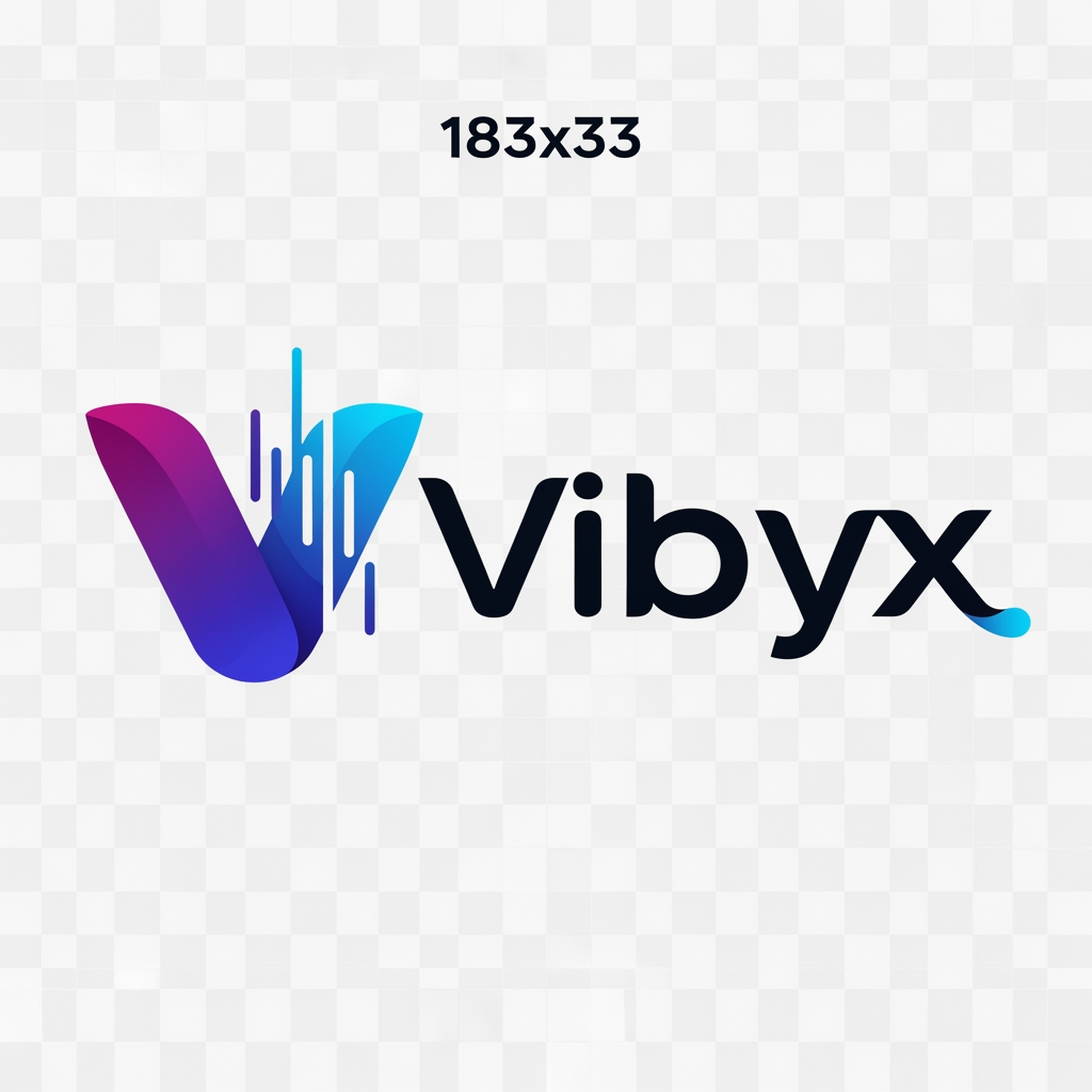 AI Design for برای سایتم لوگو استارت اپی خفن بساز
سایت موزیک vibyx
183x33 در سایز
آیکون سمت چپ نوشته روبروش
بدون بکگراند