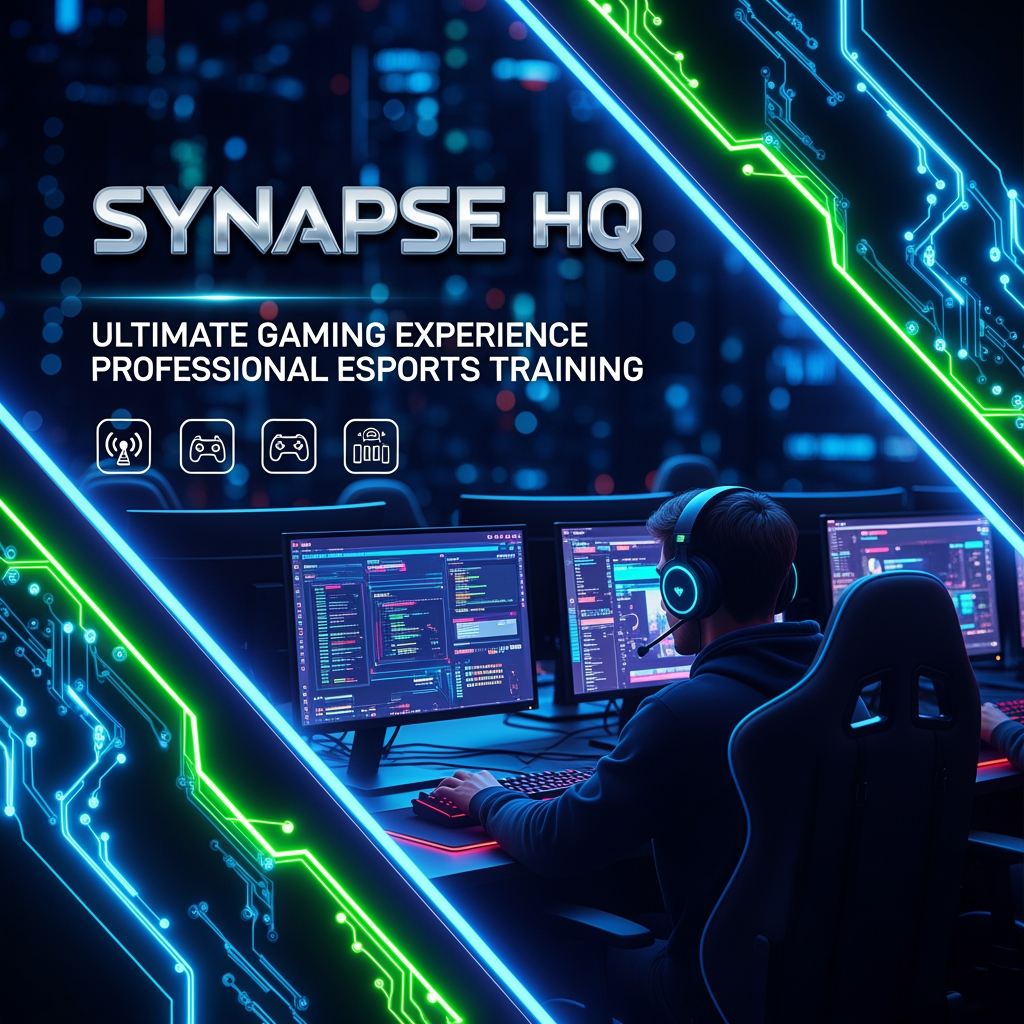 AI Design for cyber cafe professional poster