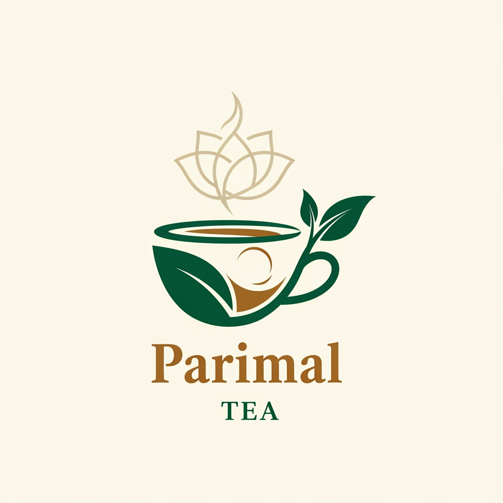 AI Design for Parimal Tea create logo
