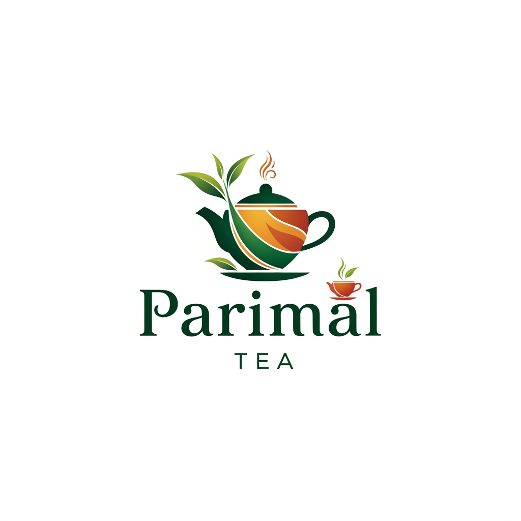 AI Design for Parimal Tea create logo