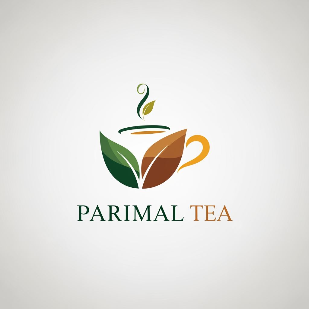 AI Design for Parimal Tea create logo
