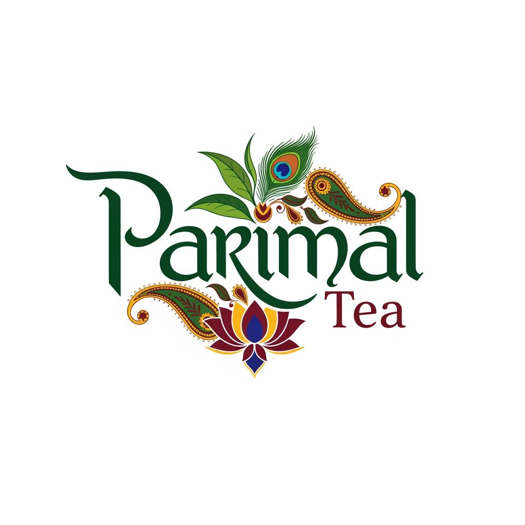 AI Design for Parimal Tea create logo more design should indian style astetic