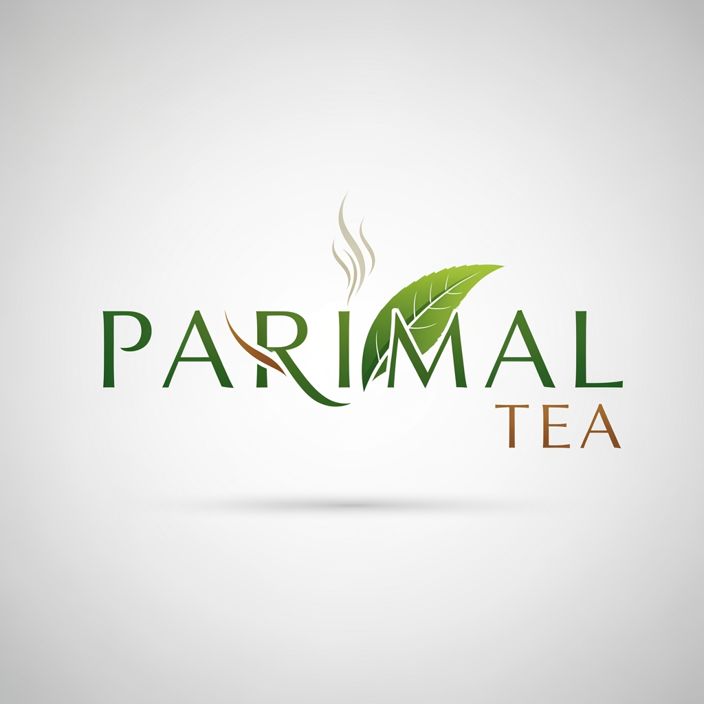 AI Design for Parimal Tea create logo more