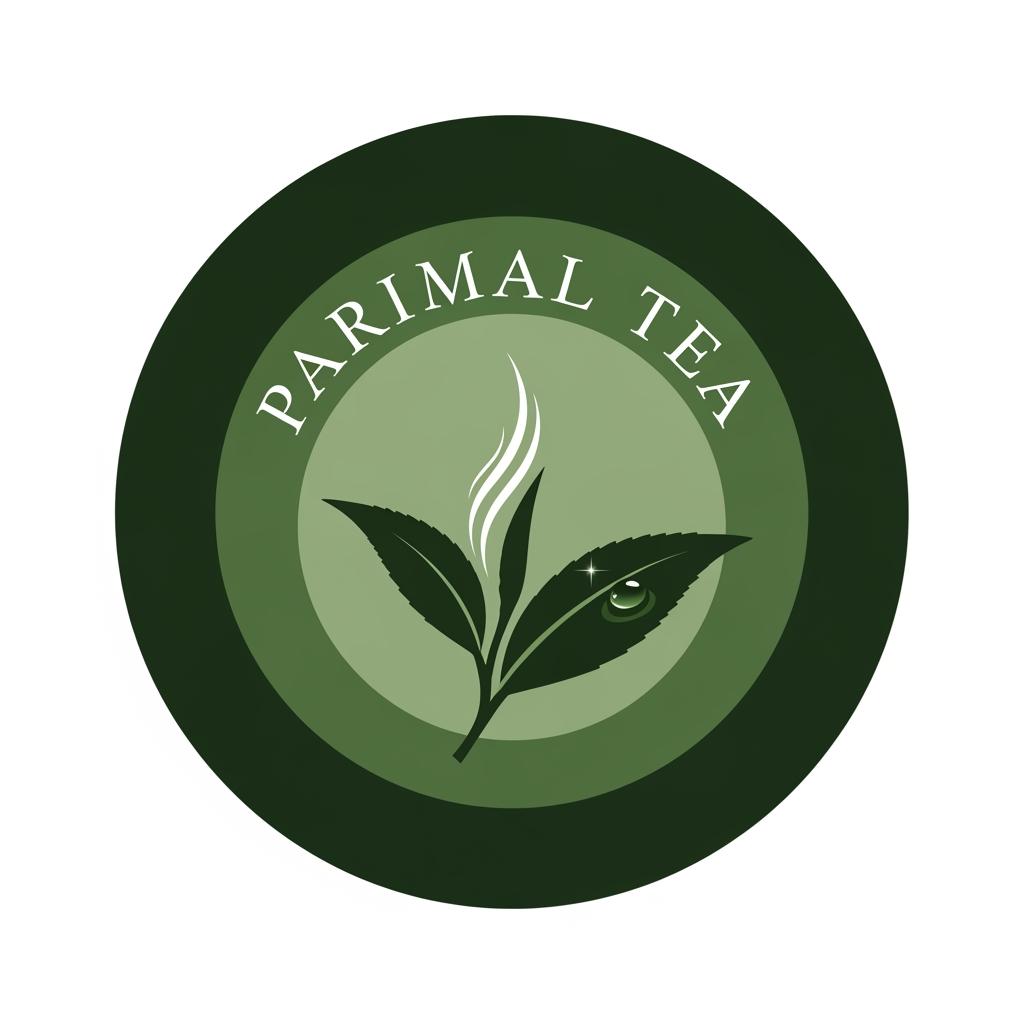 AI Design for Parimal Tea create logo more
