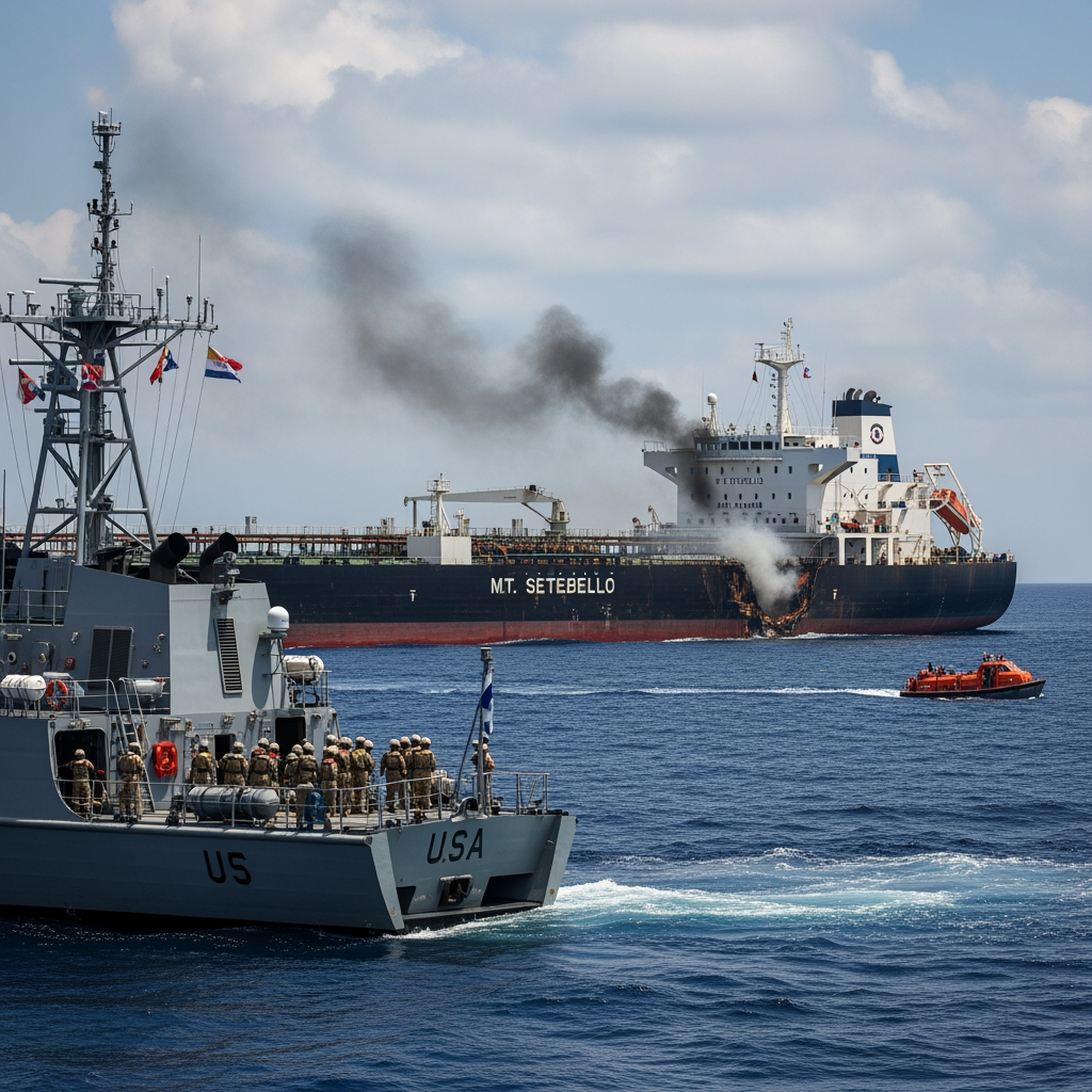 AI Design for [00:01] Speaker 1: (शुरुआती थीम म्यूजिक बजता है) प्रणाम जानियो। प्रणाम जानियो। जान आप भी लीजिएगा कि ओमान के तट के पास हुई एक अमेरिकी सैन्य कार्रवाई में तीन भारतीय नाविकों की जान चली गई। रिपोर्ट्स के मुताबिक एमटी सेटेबेल्लो नामक तेल टैंकर पर अमेरिकी हमला हुआ, जिसमें चौबीस भारतीय क्रू सदस्य सवार थे। इक्कीस लोगों को बचा लिया गया, लेकिन तीन भारतीय नाविकों की जानें जाया हो गई। अमेरिका का कहना है कि जहाज कथित रूप से ईरान से जुड़े तेल के परिवहन और उसकी नोटबंदी के उल्लंघन में शामिल था। वहीं जहाज प्रबंधन ने इन आरोपों को खारिज किया और स्वतंत्र जांच की मांग की। इस घटना के बाद भारत ने अमेरिका के सामने कड़ा विरोध दर्ज किया है और नागरिक जहाजों की सुरक्षा पर चिंता जताई है। सोचने वाली बात यह है कि दुनिया भर के समुद्री कर्मचारियों में भारतीयों की बड़ी तादाद है और ऐसे तनाव उनके लिए गंभीर खतरा बन सकते हैं। आप इस पूरे मामले के बारे में क्या सोचते हैं?

[01:01] Speaker 1: अपनी राय कमेंट में जरूर बताइएगा और ऐसे ही अधिक जानकारियों के लिए जुड़े जरूर रहिएगा। जी, शुक्रिया।
