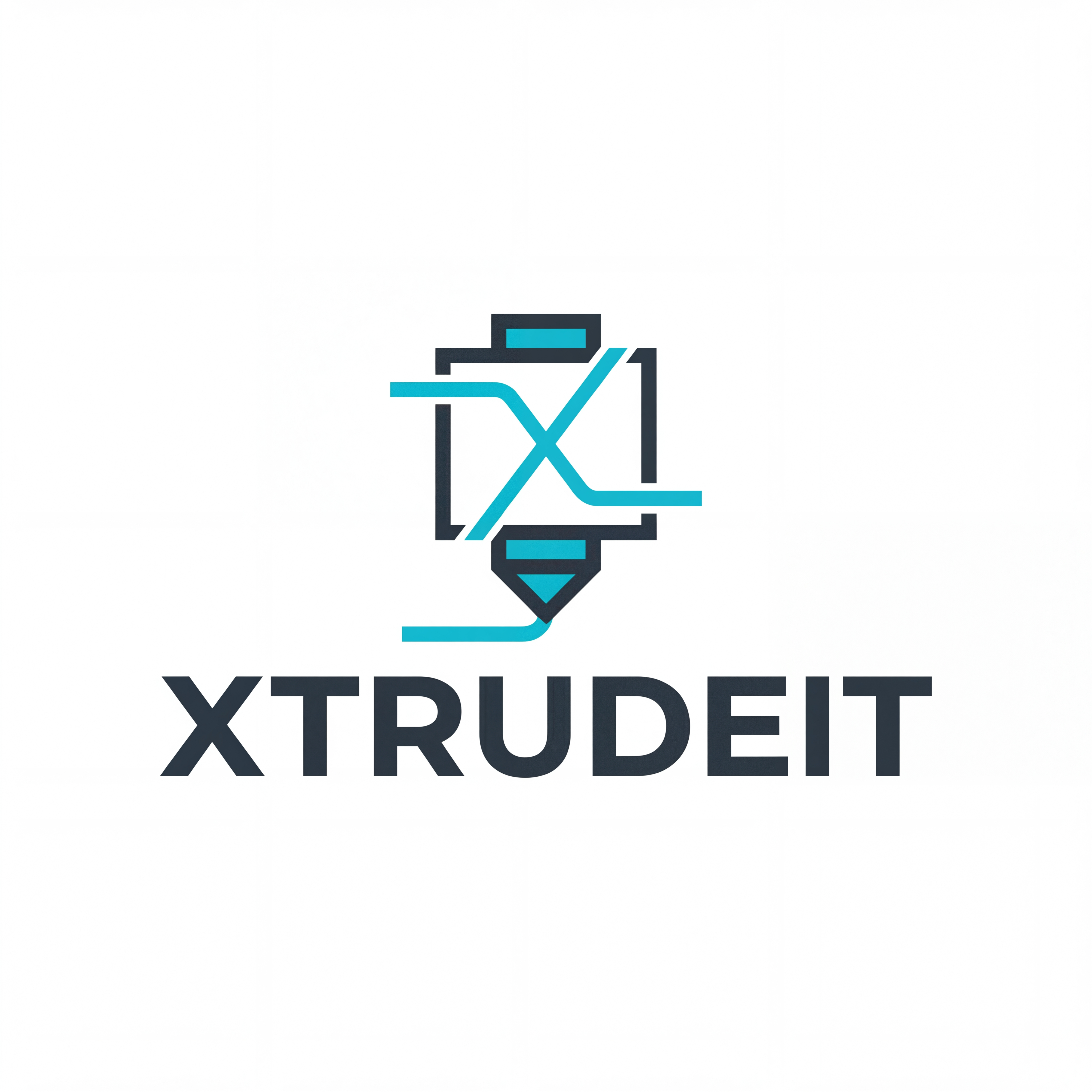 AI Design for design a logo for a my ecommerce store, where I sell 3d printed products , the name of the company is Xtrudeit, make it look simple and professional and a easy to recognise theme