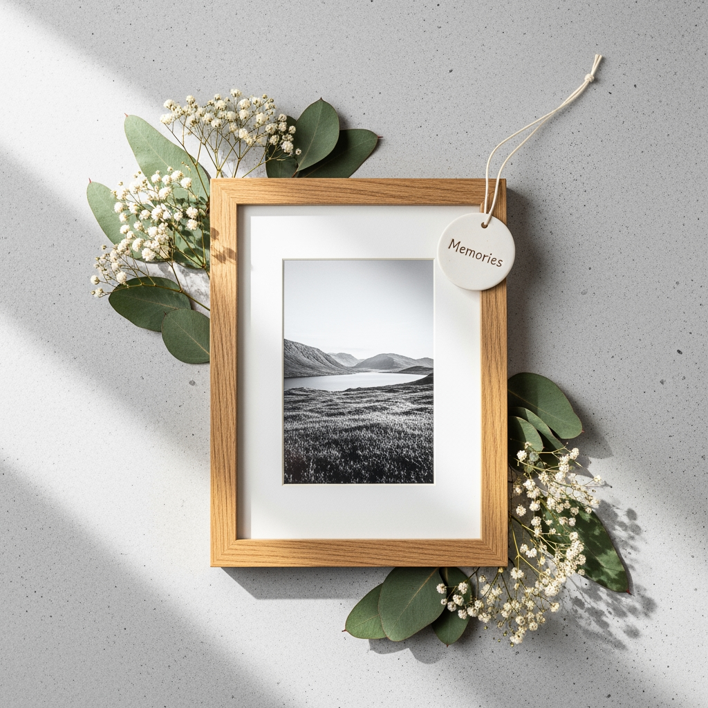 AI Design for i want to create asthetic design for a photoframe