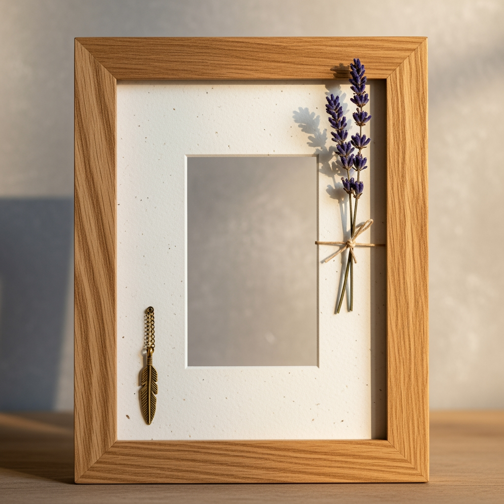 AI Design for i want to create asthetic design for a photoframe