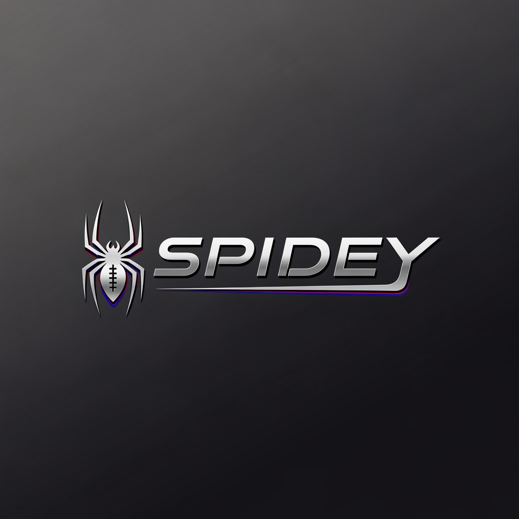 AI Design for A FOOTBALL SHOES BRAND LOGO NAMED SPIDEY KEEP IT PREMIUM