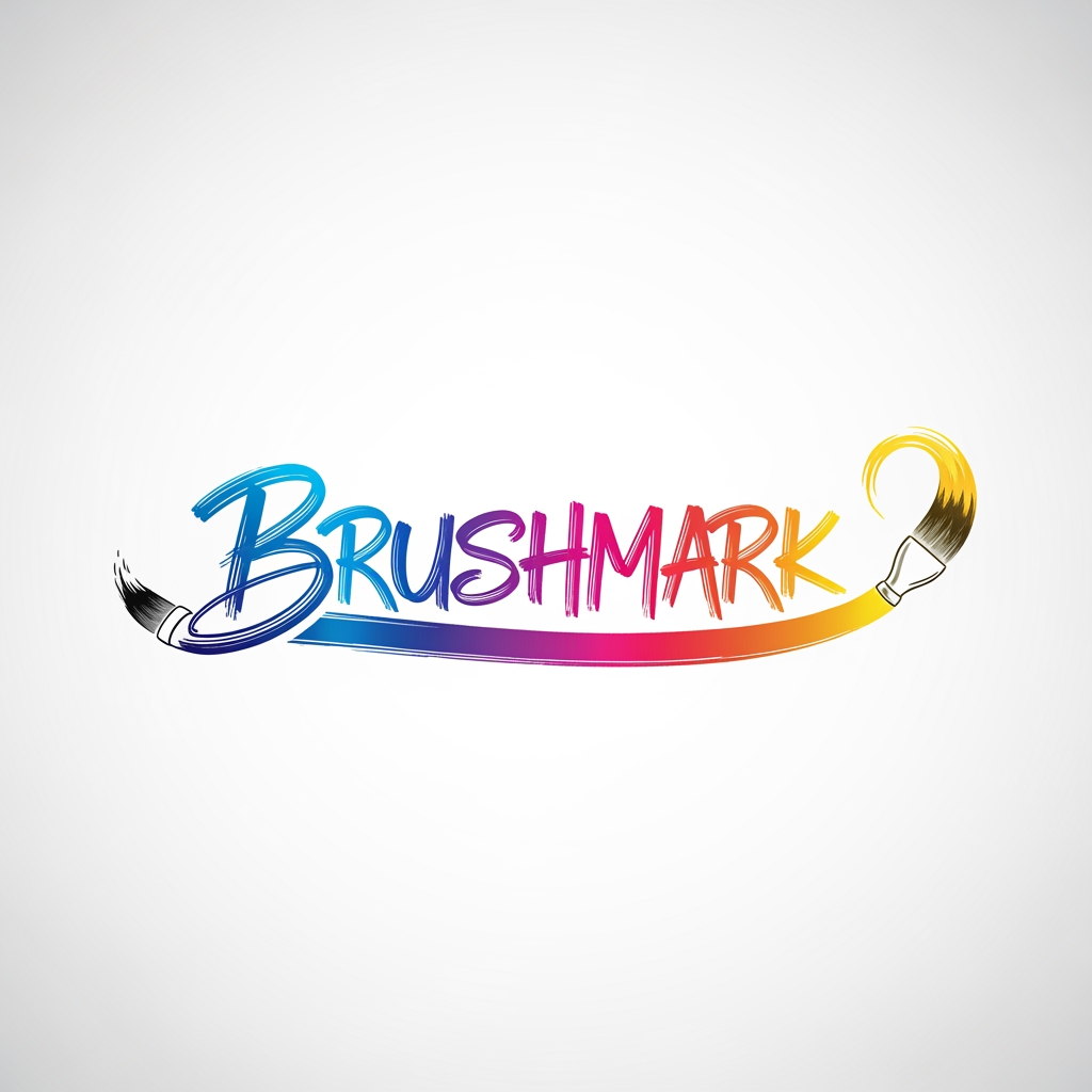 AI Design for logo for my art page called 'BRUSHMARK',it should be creative and uniques