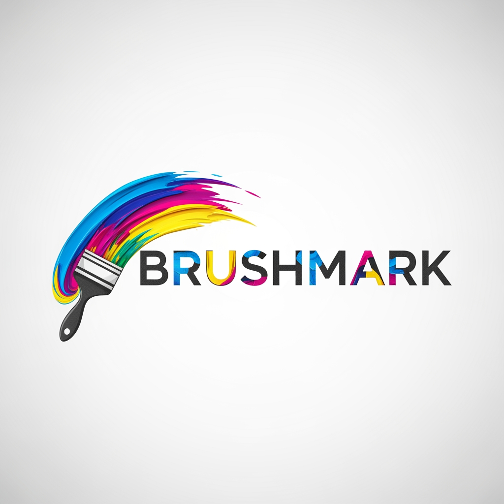 AI Design for logo for my art page called 'BRUSHMARK',it should be creative and uniques