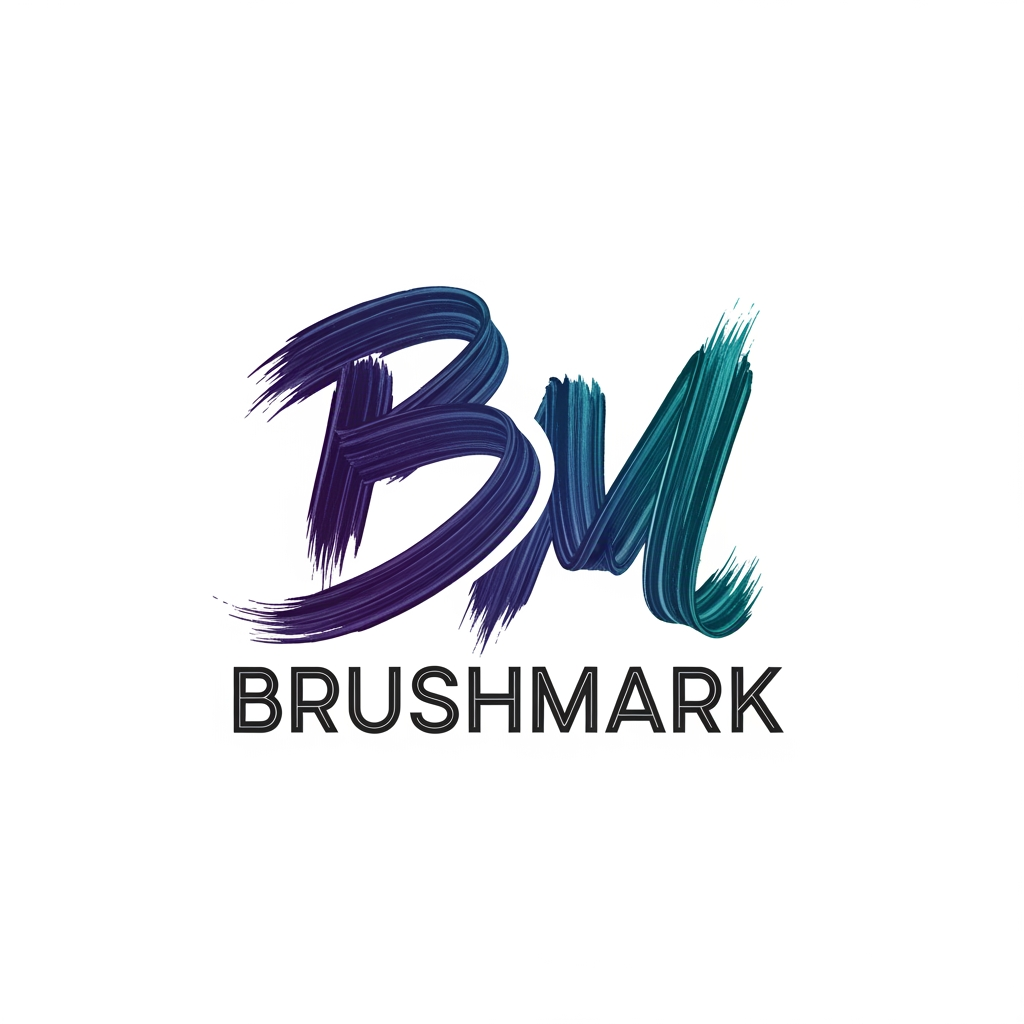 AI Design for logo for my art page called 'BRUSHMARK',it should be creative and uniques
