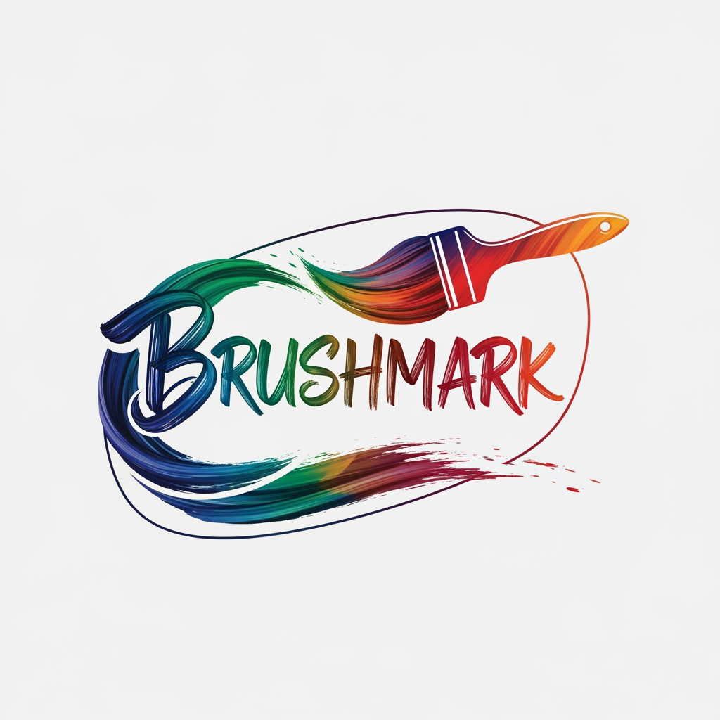 AI Design for logo for my art page called 'BRUSHMARK',it should be creative and uniques