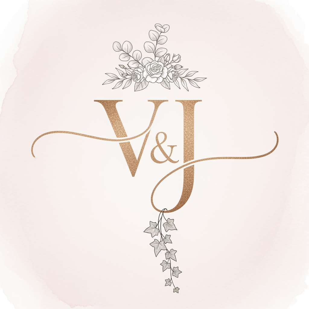 AI Design for Vishal and jyoti name off bride and groom
i want a logo with initial of ourt namke athetic and beatiuful