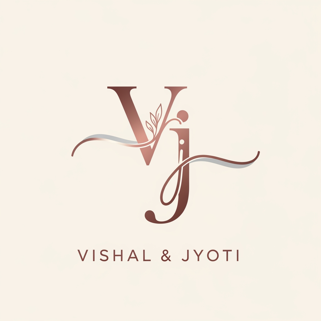 AI Design for Vishal and jyoti name off bride and groom
i want a logo with initial of ourt namke athetic and beatiuful