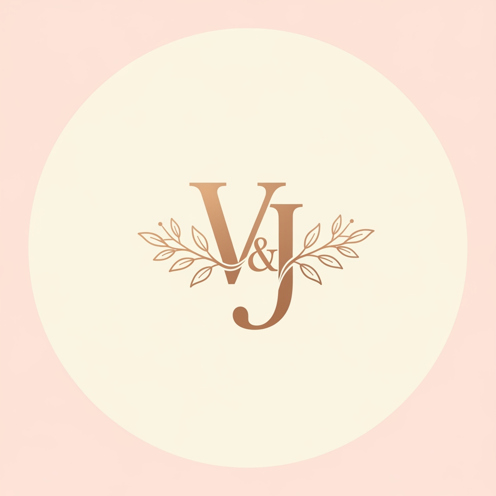 AI Design for Vishal and jyoti name off bride and groom
i want a logo with initial of ourt namke athetic and beatiuful