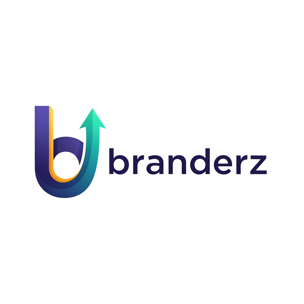 AI Design for create a logo for a digital marketing agency called "branderz", the logo style is text bassed, the letter 'b' should be the logo, give me few options