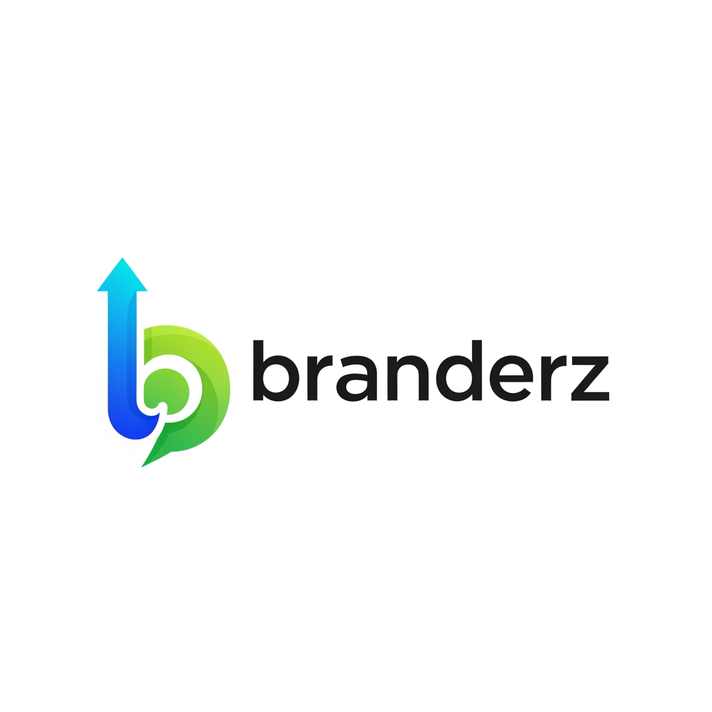 AI Design for create a logo for a digital marketing agency called "branderz", the logo style is text bassed, the letter 'b' should be the logo, give me few options