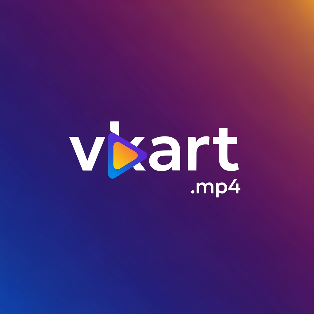 AI Design for create a logo for vkart.mp4 as i it is for video editing and all digital marketing stuffs
