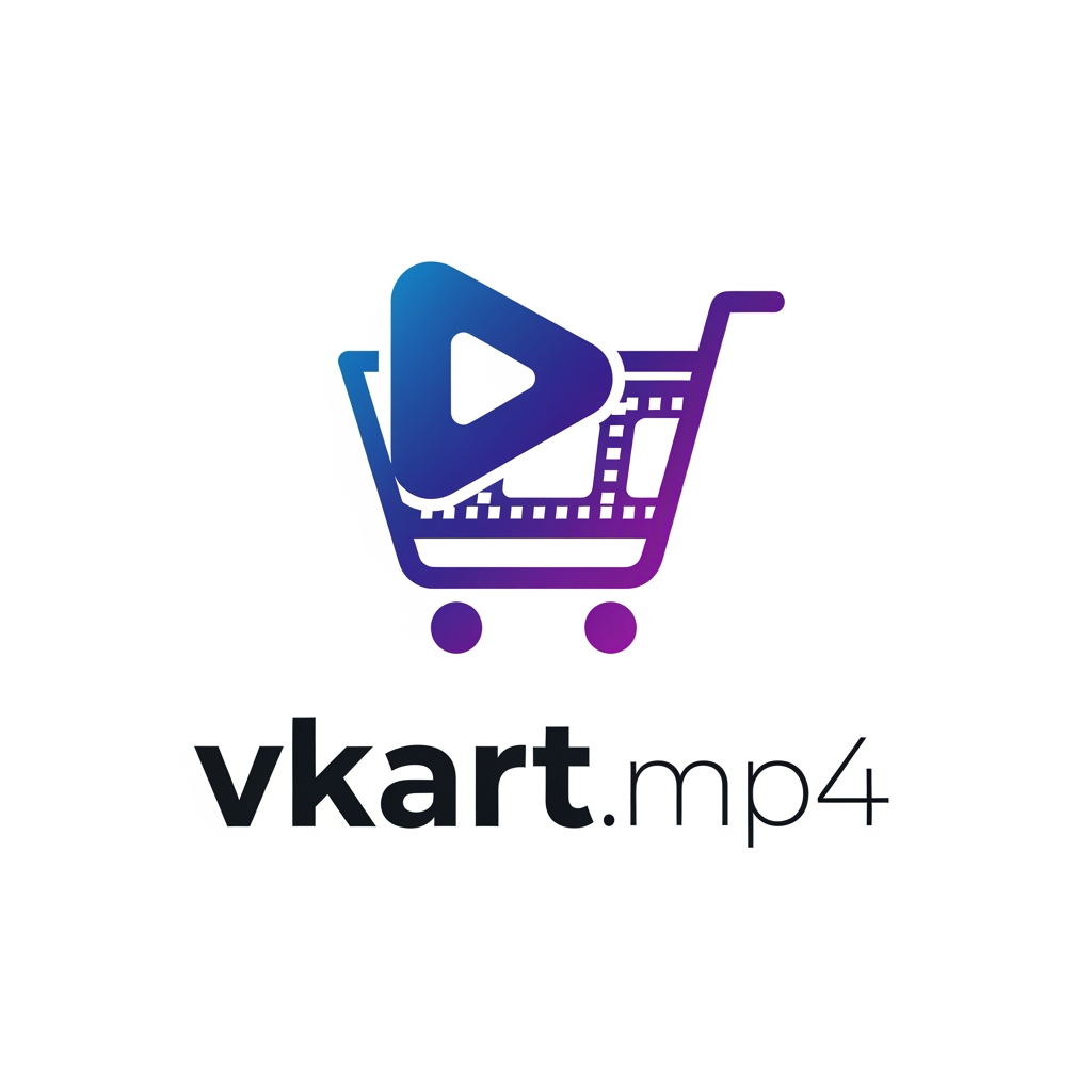 AI Design for create a logo for vkart.mp4 as i it is for video editing and all digital marketing stuffs