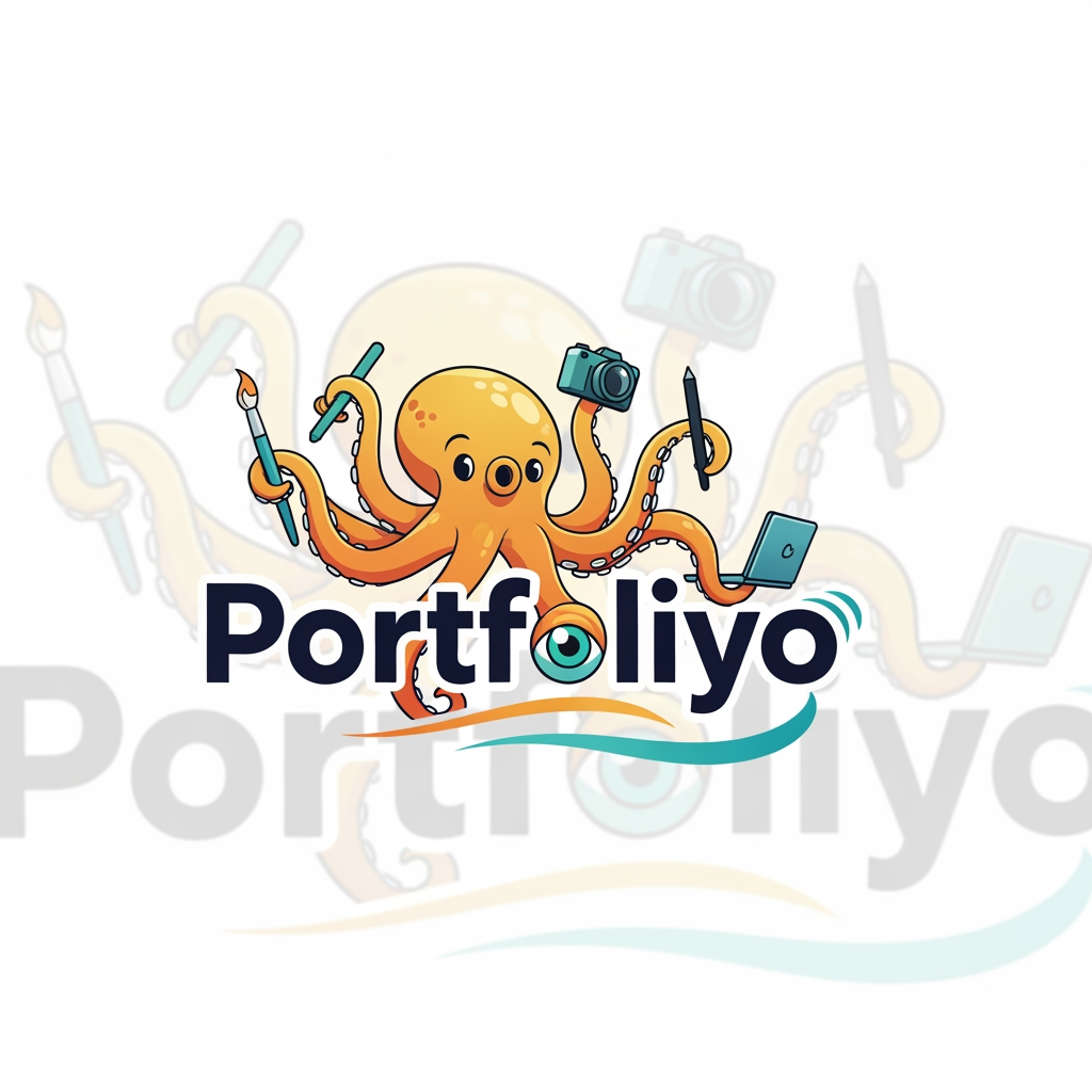 AI Design for logo for animated portfliyo website