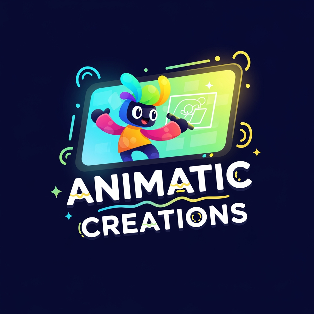 AI Design for logo for animated portfliyo website