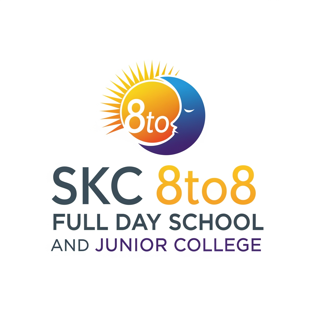 AI Design for SKC 8to8 LOGO FULL DAY SCHOOL AND JUNIOR COLLEGE