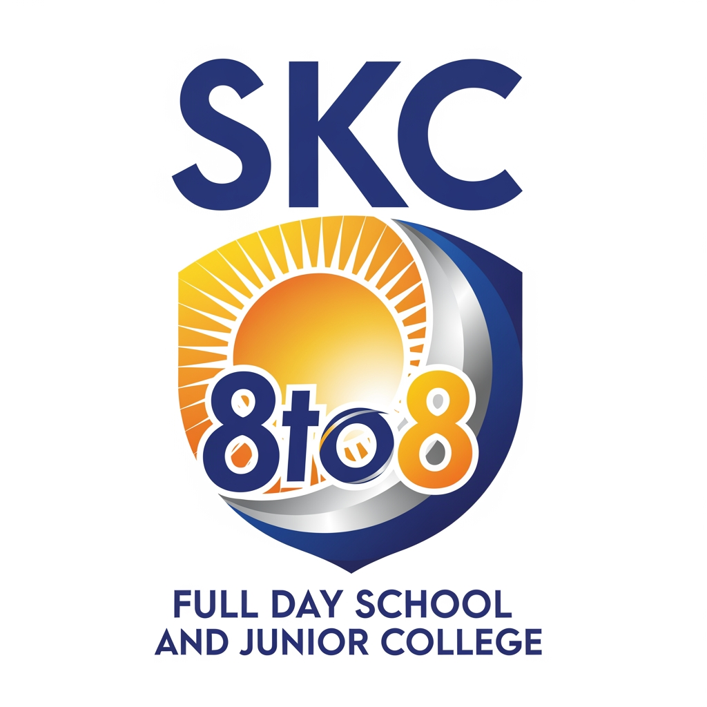 AI Design for SKC 8to8 LOGO FULL DAY SCHOOL AND JUNIOR COLLEGE