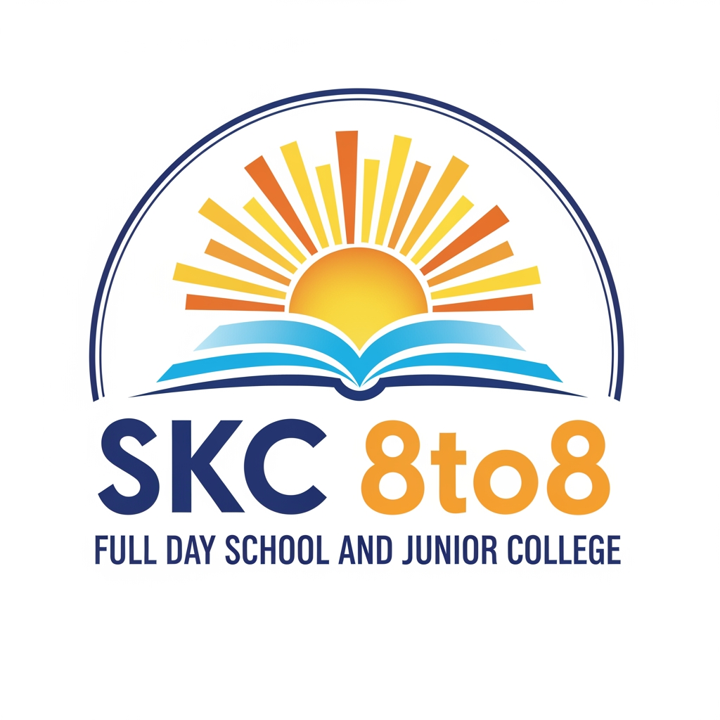 AI Design for SKC 8to8 LOGO FULL DAY SCHOOL AND JUNIOR COLLEGE
