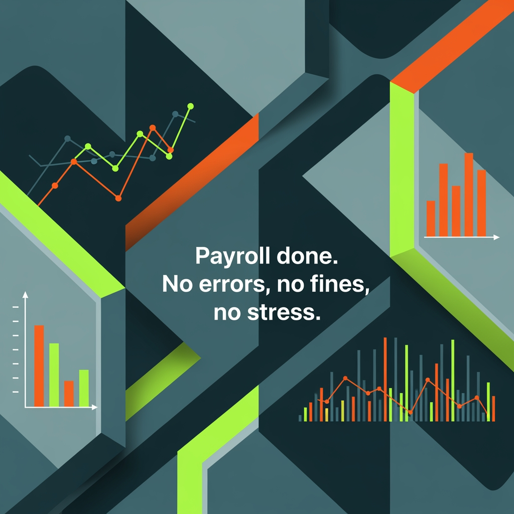 AI Design for The Colors: Avoid standard "bank" blues. Try Deep Teal or Slate Grey paired with a pop of Electric Lime or Bright Orange. It feels modern, tech-focused, and energetic.
The Imagery: Skip the stock photos of people in suits shaking hands. Go for abstract, geometric shapes or clean data visualizations. It says "we understand your systems" without being boring.
The Tone: Keep it direct. Don't say "We provide comprehensive payroll solutions." Say "Payroll done. No errors, no fines, no stress."