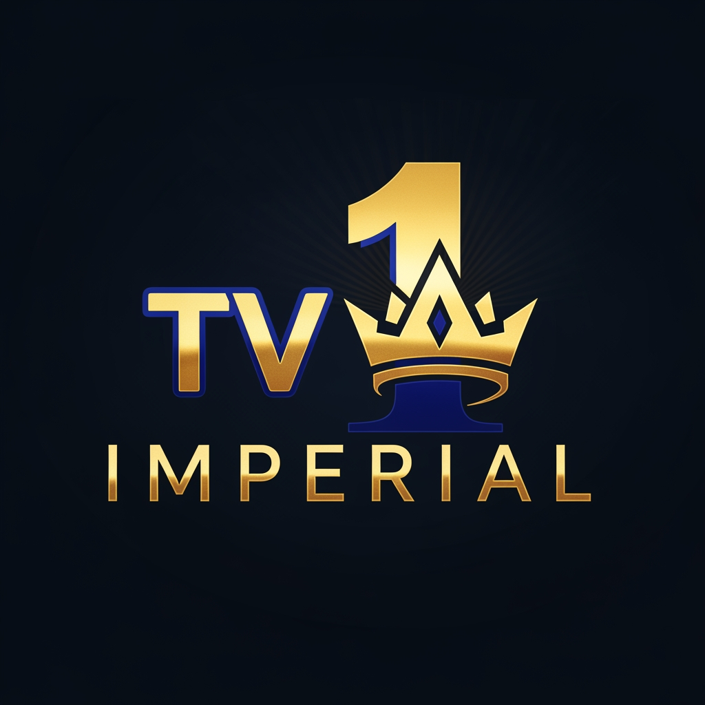 AI Design for logo from a tv channel, a tv 1 Imperial