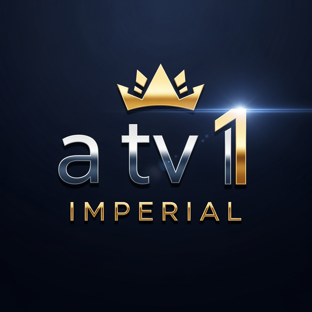 AI Design for logo from a tv channel, a tv 1 Imperial