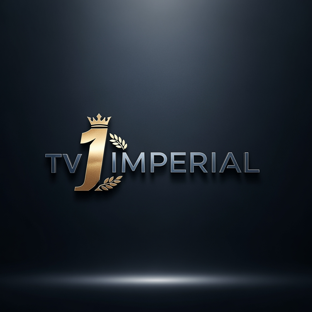 AI Design for logo from a tv channel, a tv 1 Imperial
