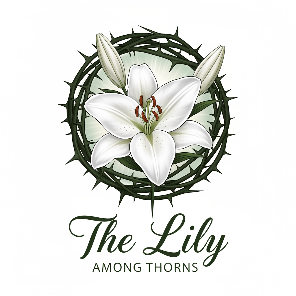 AI Design for yes iam running gospel ministry for that i need logo theLily among thorns