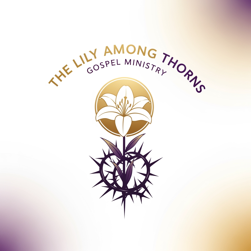 AI Design for yes iam running gospel ministry for that i need logo theLily among thorns