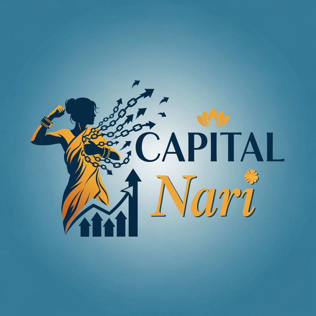 AI Design for a logo for capital nari where we help indian women to escape financial burden