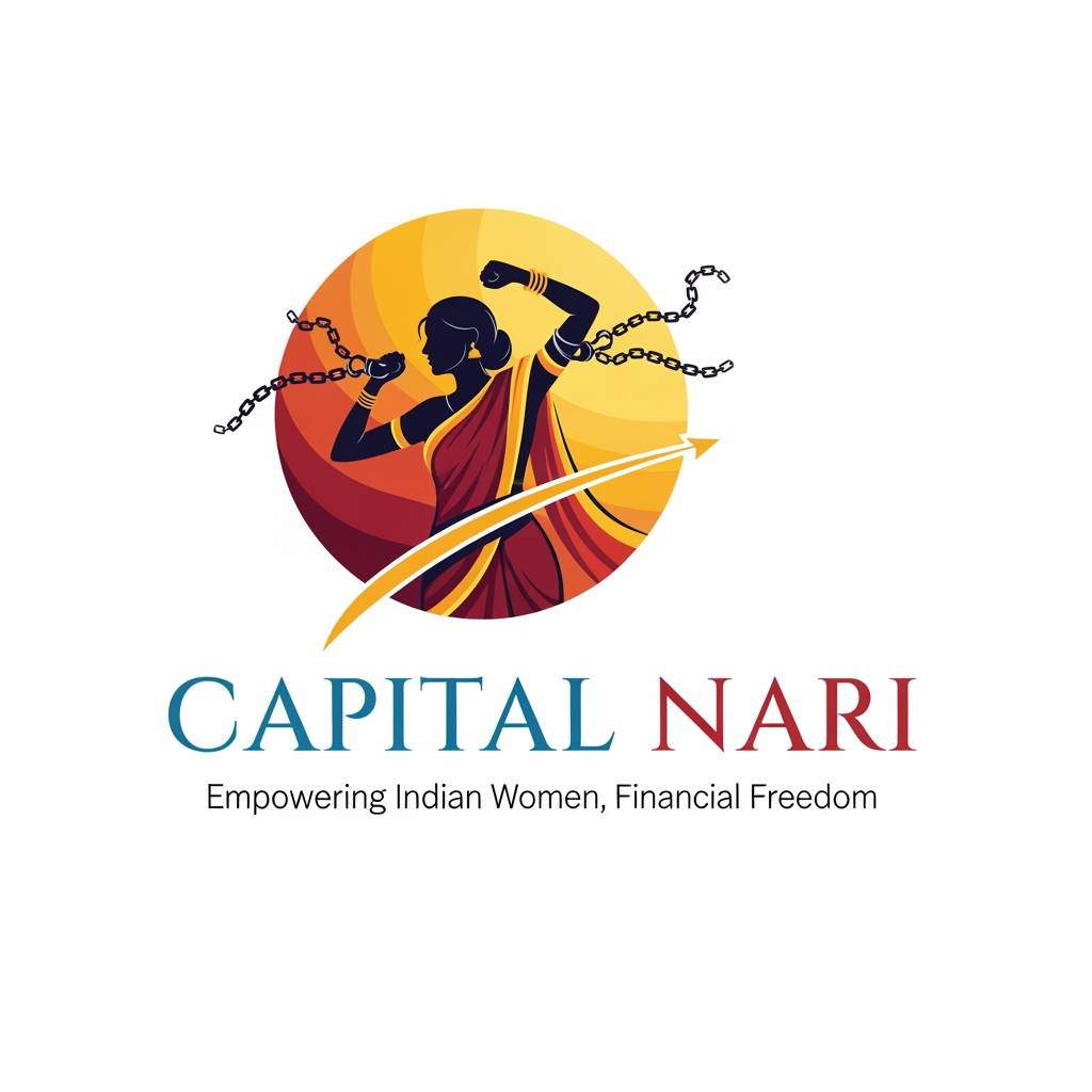AI Design for a logo for capital nari where we help indian women to escape financial burden