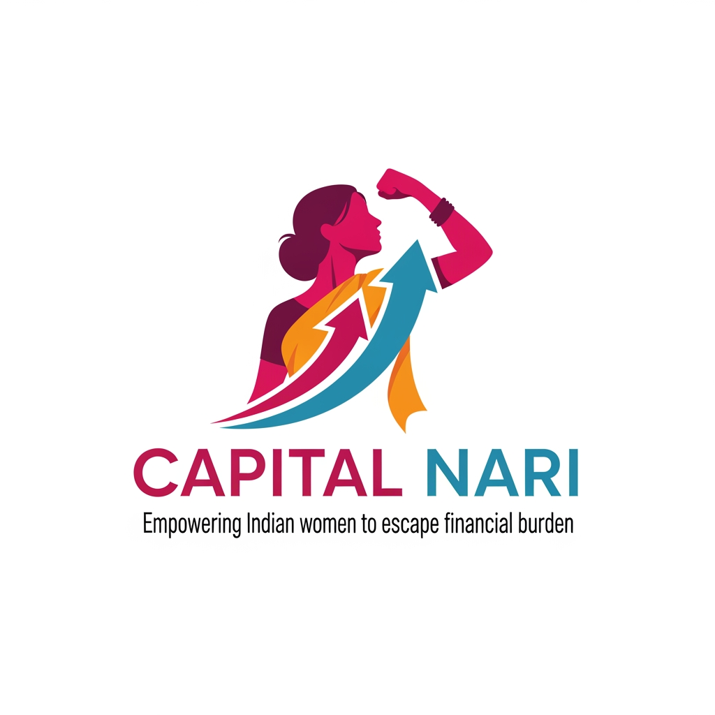AI Design for a logo for capital nari where we help indian women to escape financial burden