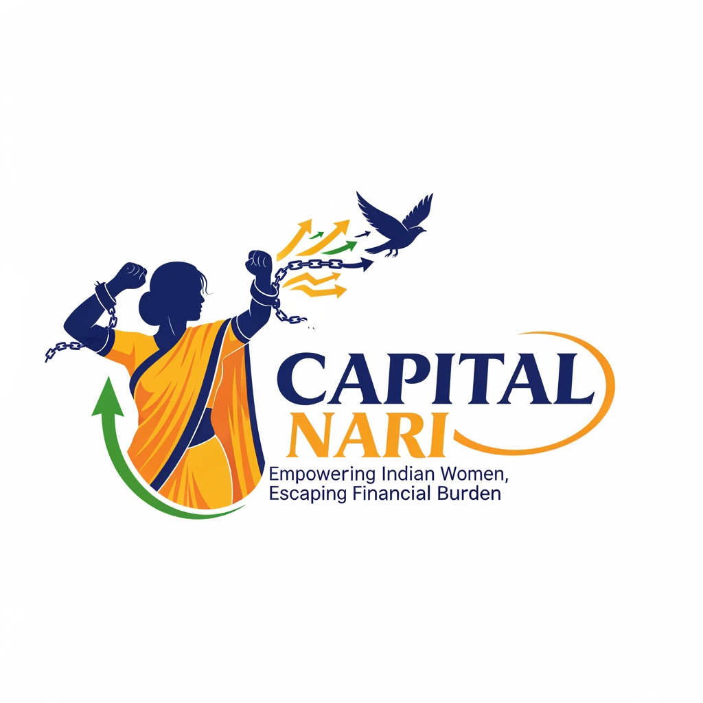 AI Design for a logo for capital nari where we help indian women to escape financial burden