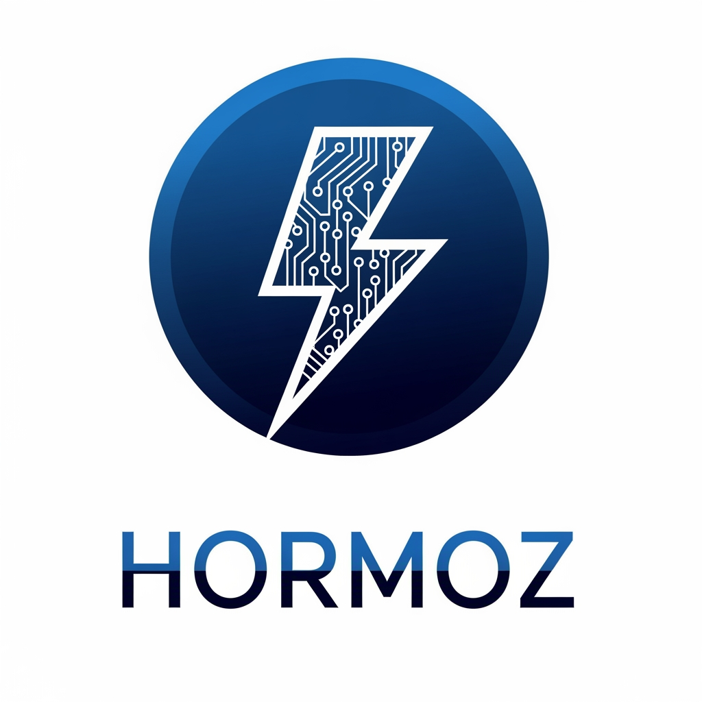 AI Design for logo which is used as a profile in social media. the logo is for an electronic and electric store with Hormoz name