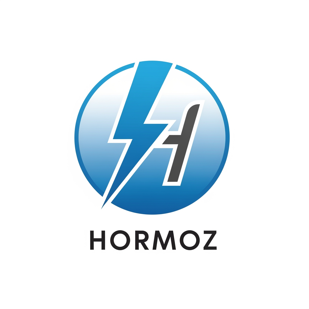AI Design for logo which is used as a profile in social media. the logo is for an electronic and electric store with Hormoz name