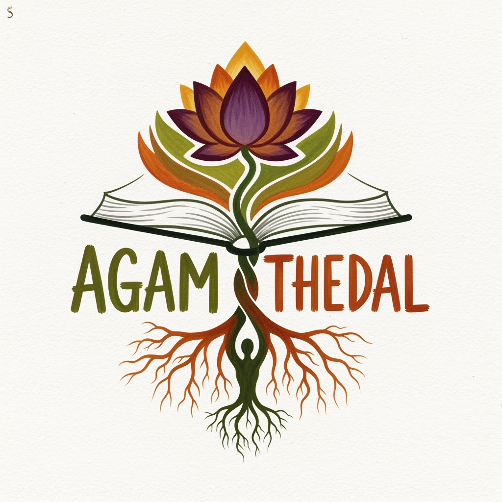 AI Design for CREATE A UNIQUE SOULFUL HAND PAINTED LOGO FOR "AGAM THEDAL"