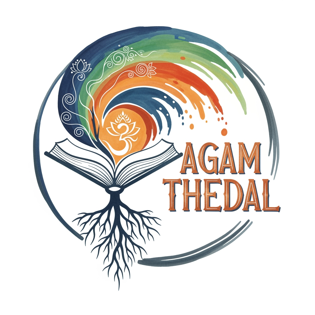 AI Design for CREATE A UNIQUE SOULFUL HAND PAINTED LOGO FOR "AGAM THEDAL"