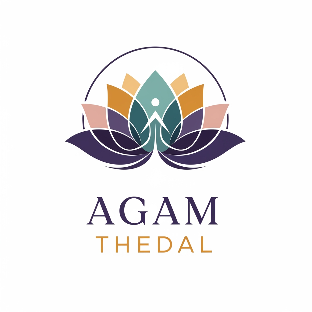 AI Design for CREATE A UNIQUE SOULFUL LOGO FOR "AGAM THEDAL" LIKE FOUNDATION LOGO